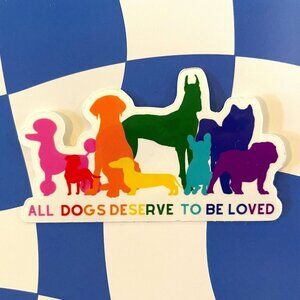 FREE with purchase over $30 - Dog Lover Stickers Dishwasher Safe